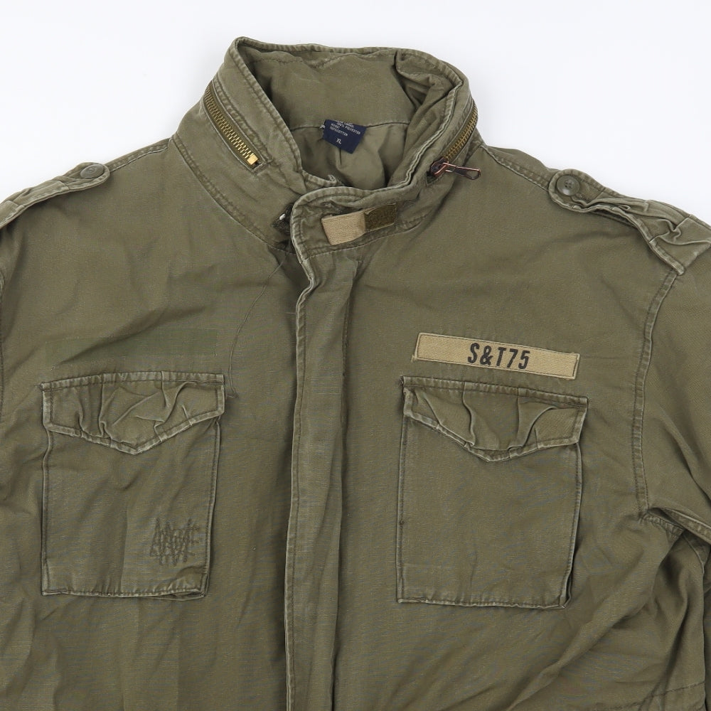 Preworn Mens Green   Jacket Coat Size XL  - Distressed Look