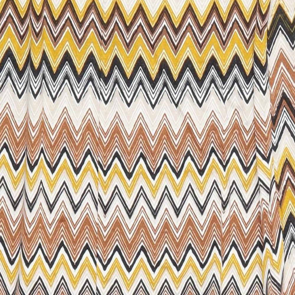 Dorothy Perkins Womens Brown Geometric  Straight & Pencil Skirt Size 8