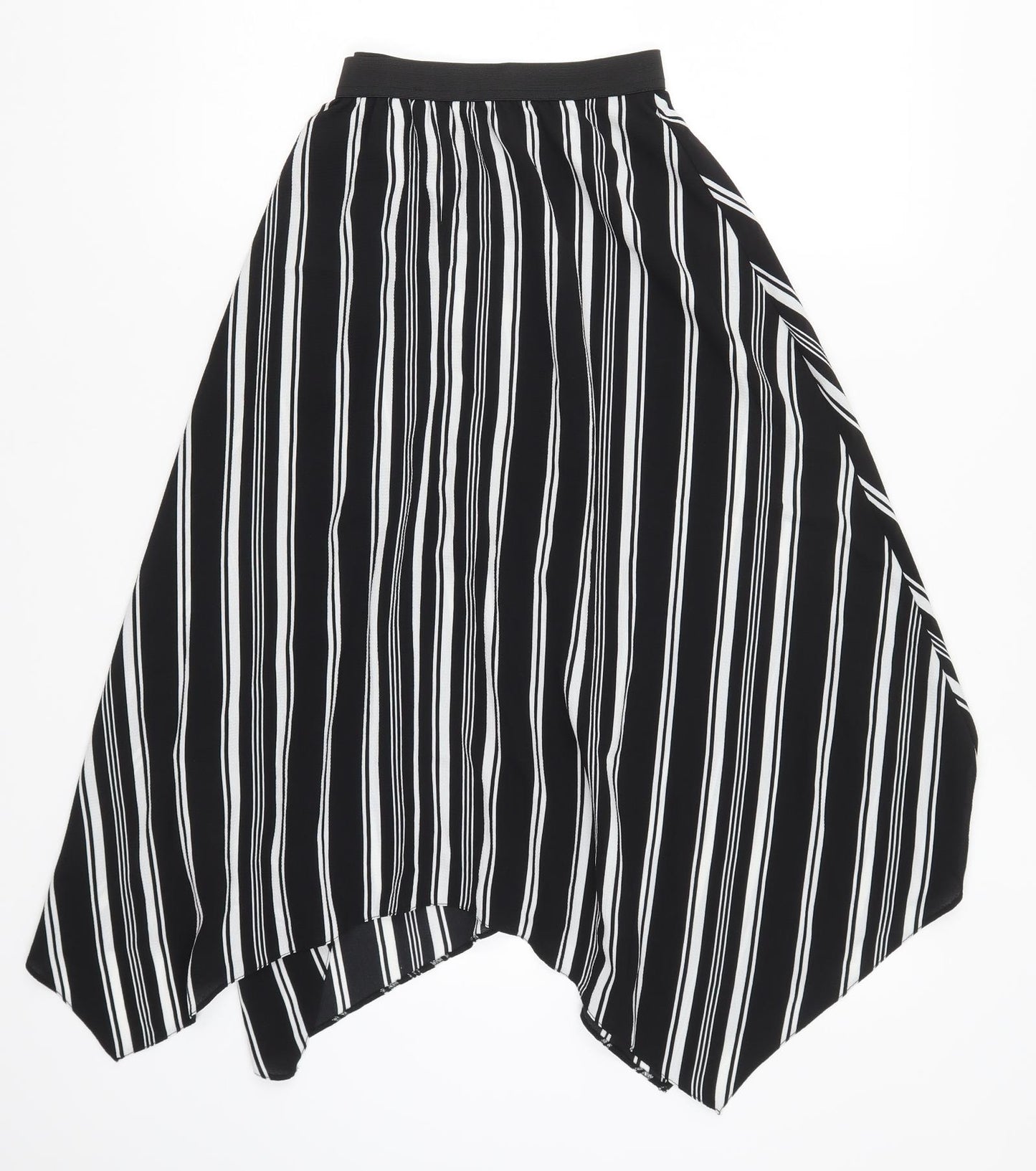 Atmosphere Womens Black Striped  A-Line Skirt Size 10