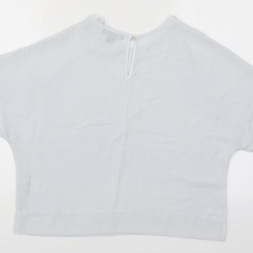 Primark Womens Blue   Basic Blouse Size 6  - Light Blue