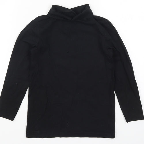 Crane Boys Black   Basic T-Shirt Size 7-8 Years