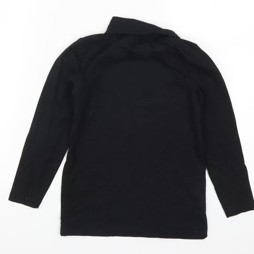 Crane Boys Black   Basic T-Shirt Size 7-8 Years