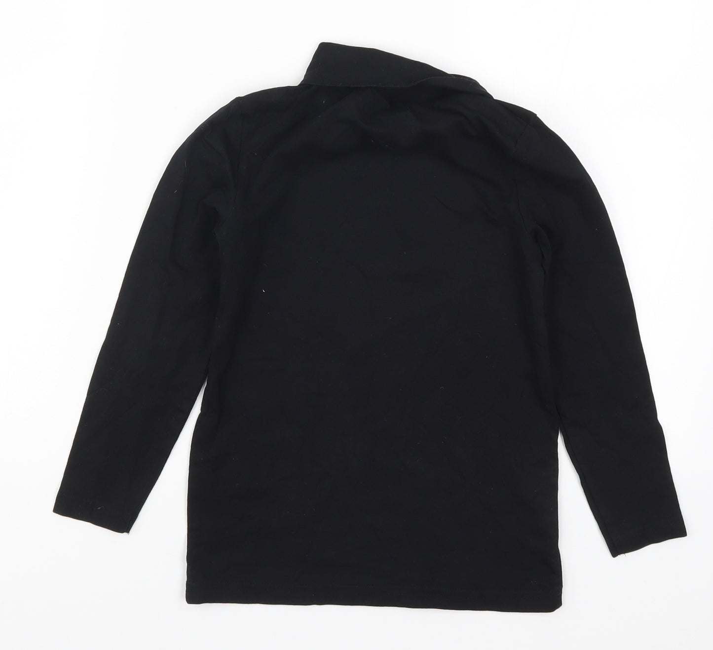 Crane Boys Black   Basic T-Shirt Size 7-8 Years