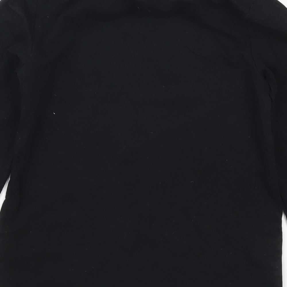 Crane Boys Black   Basic T-Shirt Size 7-8 Years
