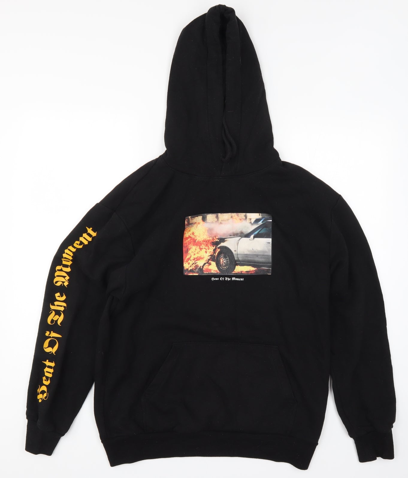 H&M Mens Black   Pullover Hoodie Size M  - Seat of the Moment