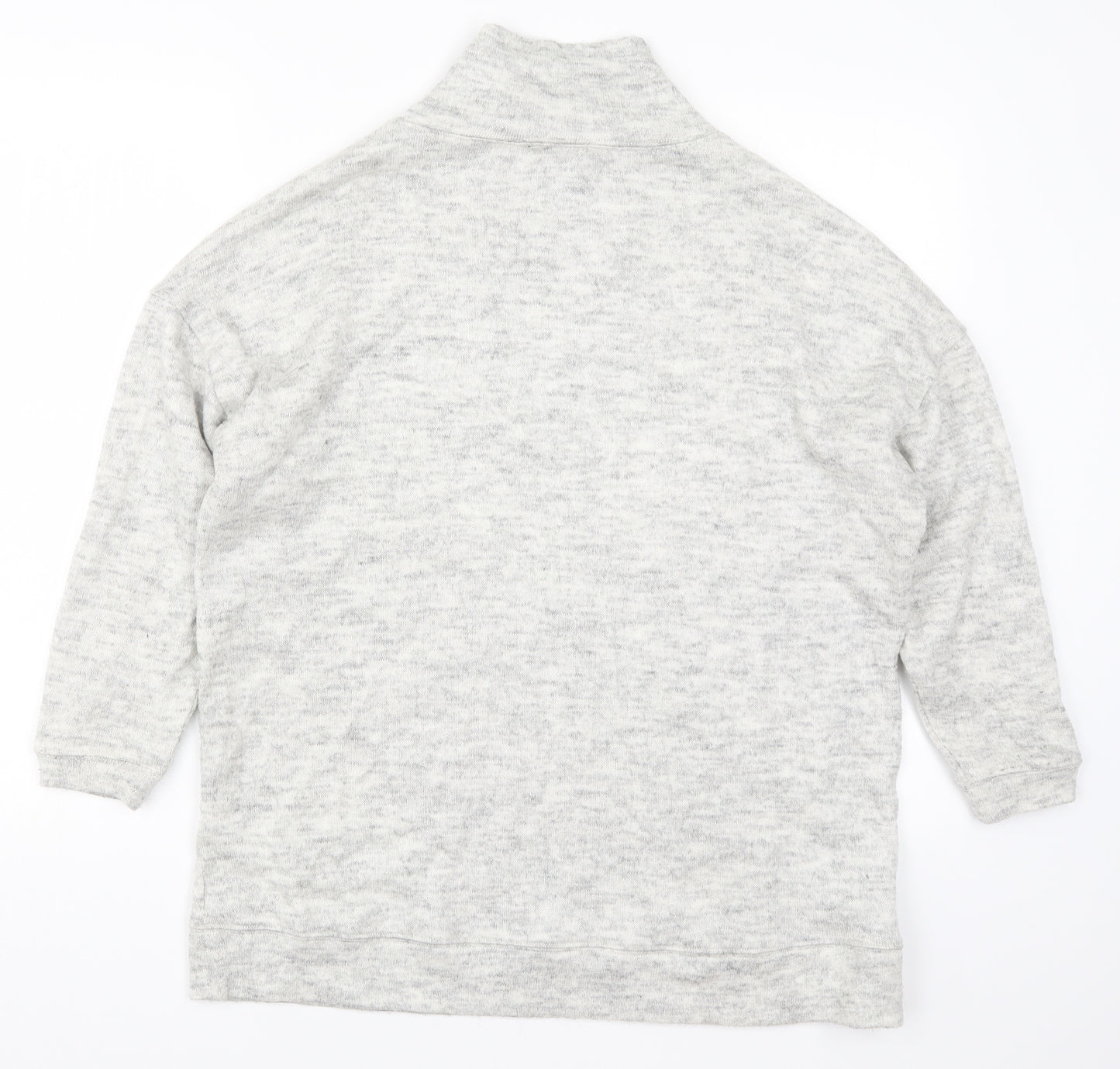 New Look Womens Grey  Knit Pullover Jumper Size S
