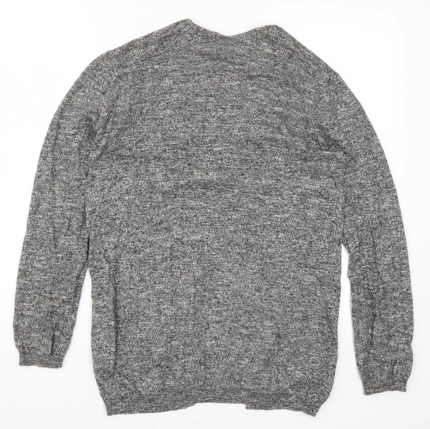 New Look Womens Grey  Knit Cardigan Jumper Size 10