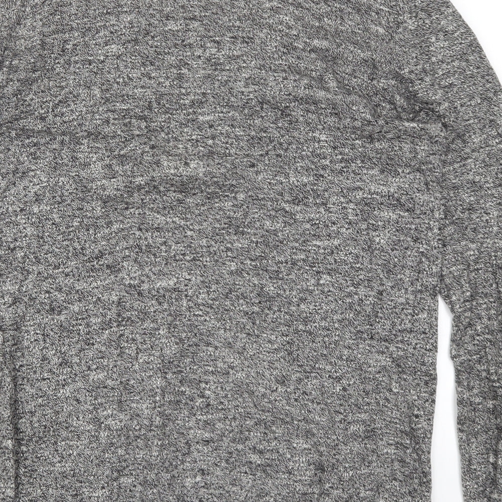 New Look Womens Grey  Knit Cardigan Jumper Size 10