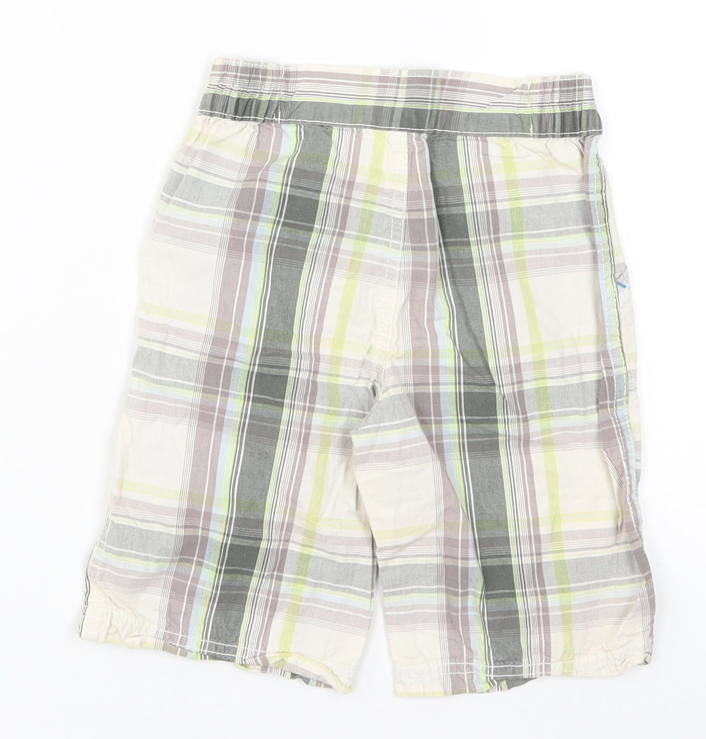 Disney Boys Green Check  Capri Trousers Size 3 Years - 68
