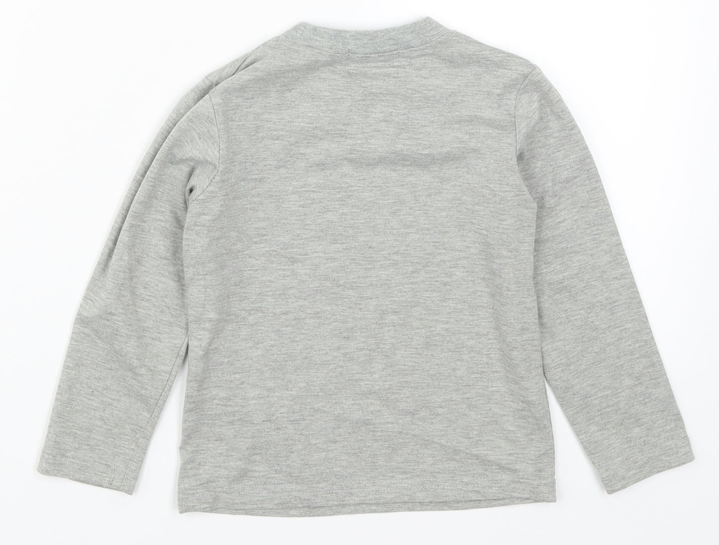 HK Hikis Boys Grey   Basic T-Shirt Size 6 Years  - Hardcore Car