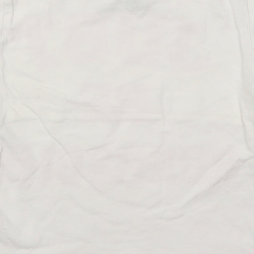 F&F Boys White   Basic T-Shirt Size 4-5 Years  - Just Be Roarsome