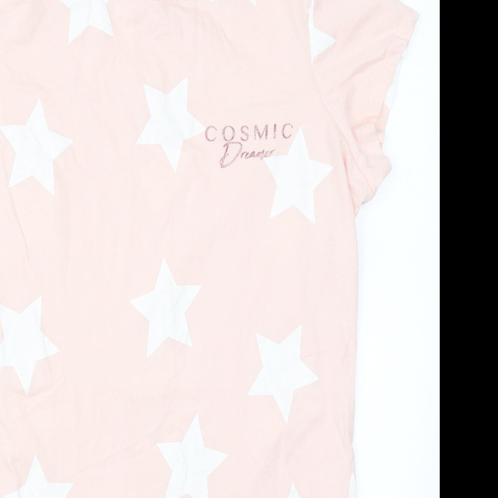 F&F Womens Pink Geometric  Top Dress Size 12  - Cosmic Dreamer Stars