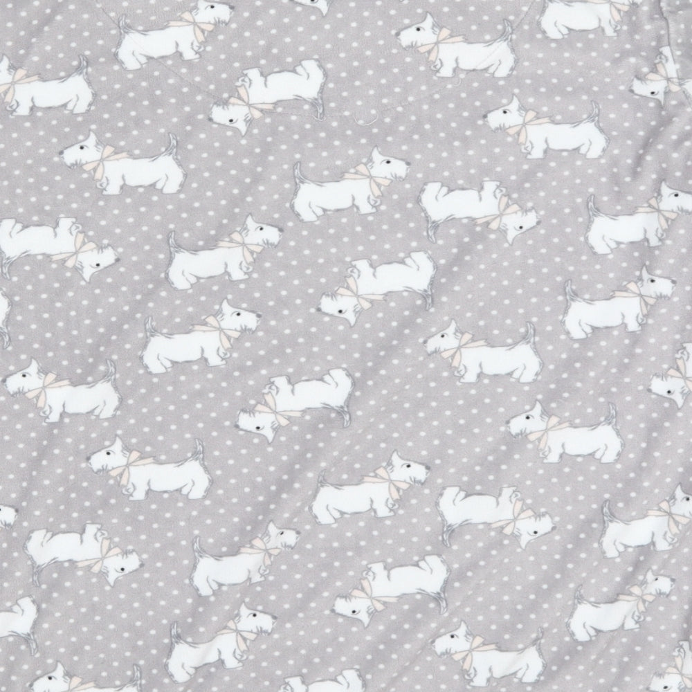 TU Womens Grey Polka Dot  Top Pyjama Top Size 12  - Dogs