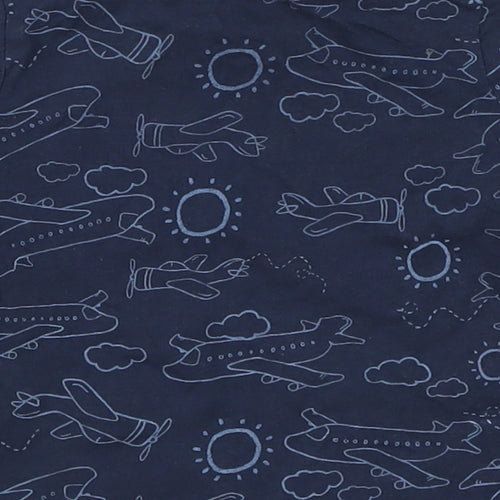 Very Boys Blue   Basic T-Shirt Size 12-18 Months  - Planes