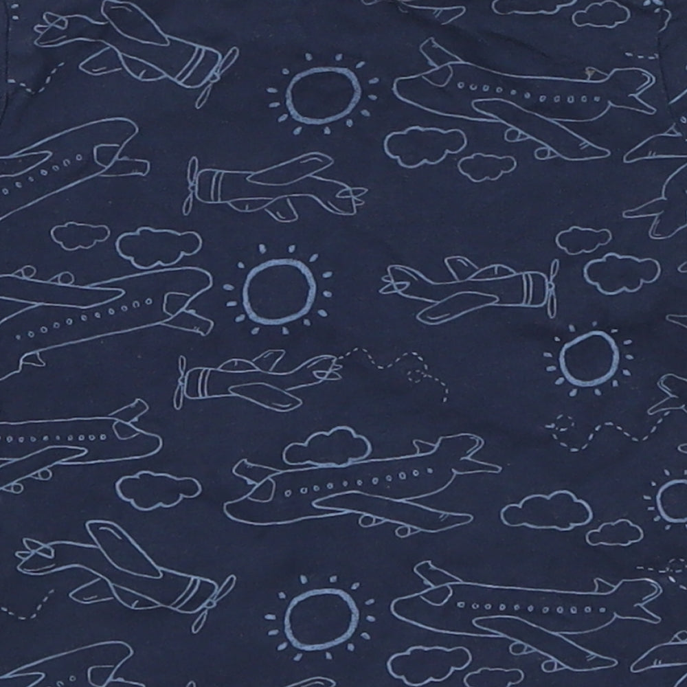 Very Boys Blue   Basic T-Shirt Size 12-18 Months  - Planes