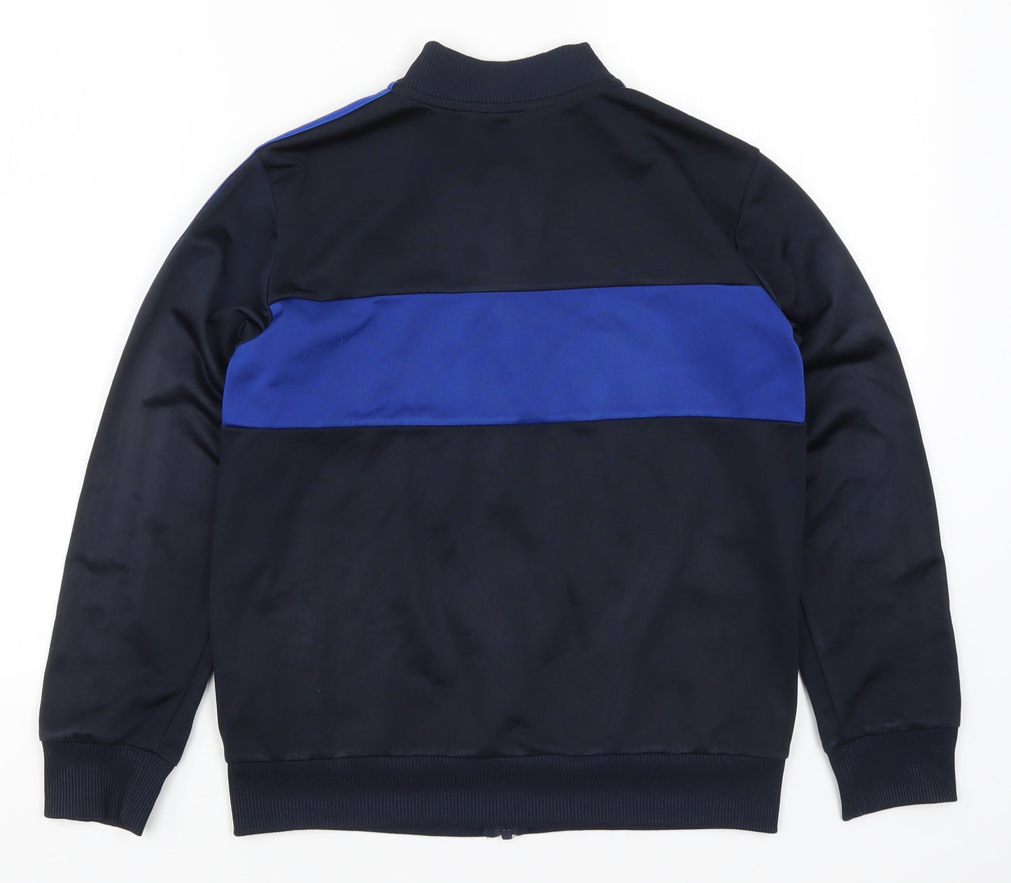 adidas Boys Blue Striped  Full Zip Sweatshirt Size 10-11 Years