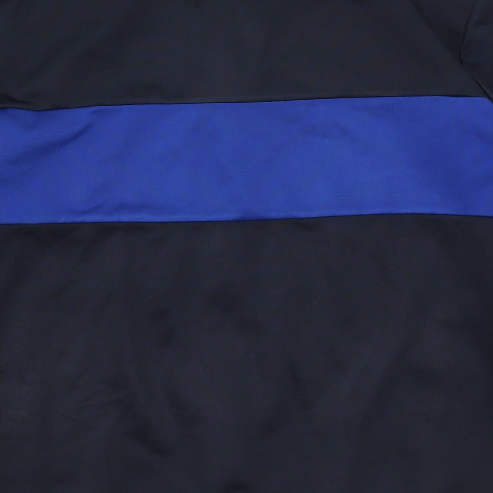 adidas Boys Blue Striped  Full Zip Sweatshirt Size 10-11 Years