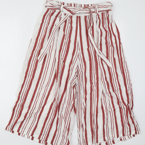 Primark Womens Red Striped  Trousers  Size 10