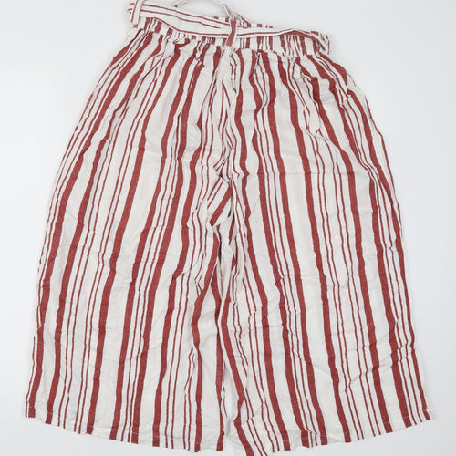 Primark Womens Red Striped  Trousers  Size 10