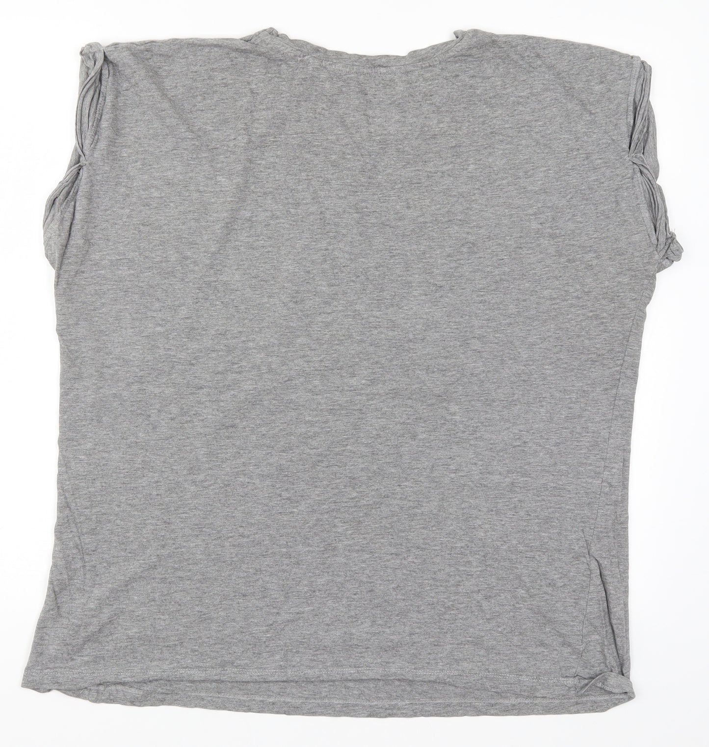 Label Be Womens Grey   Basic T-Shirt Size 18  - I Can Make Things Happen