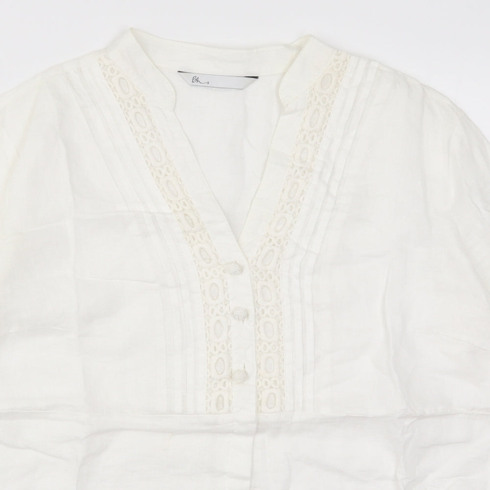BHS Womens White   Basic Blouse Size 16