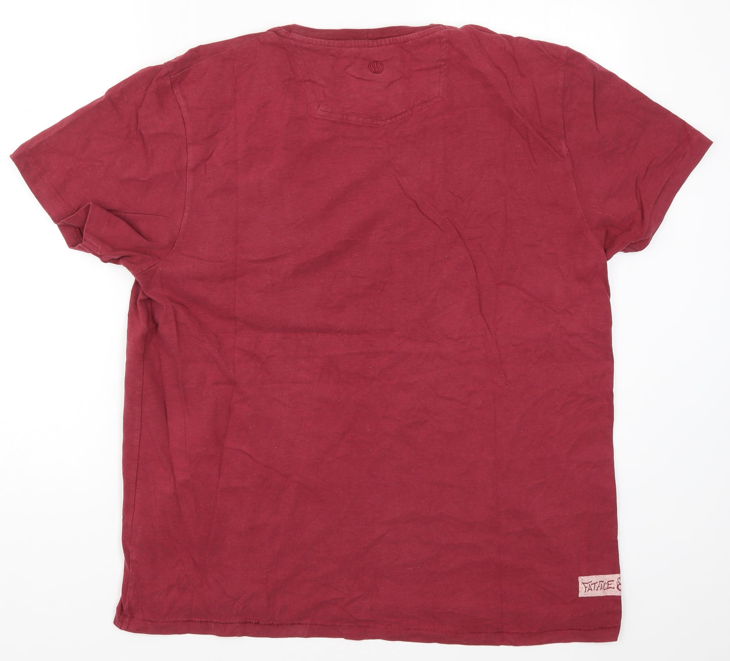 Fat Face Mens Red    T-Shirt Size L  - Wrap Up Warm