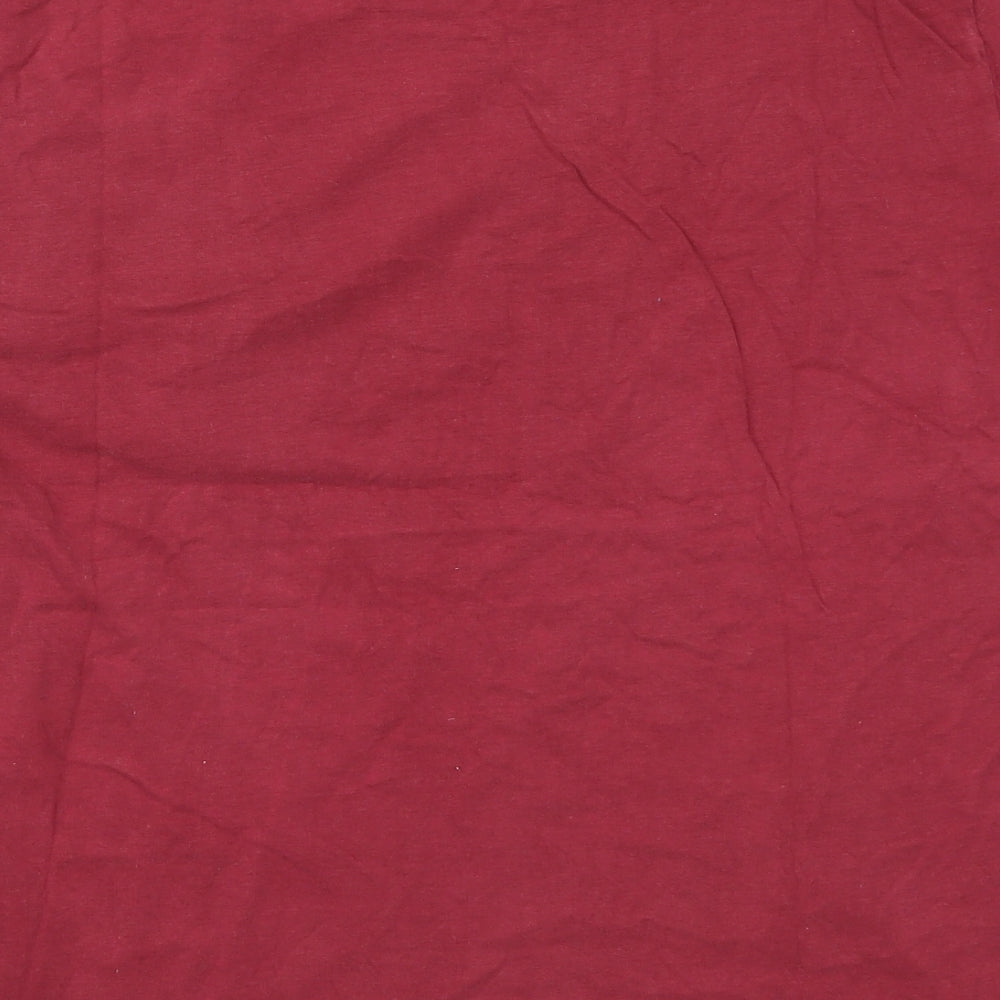 Fat Face Mens Red    T-Shirt Size L  - Wrap Up Warm