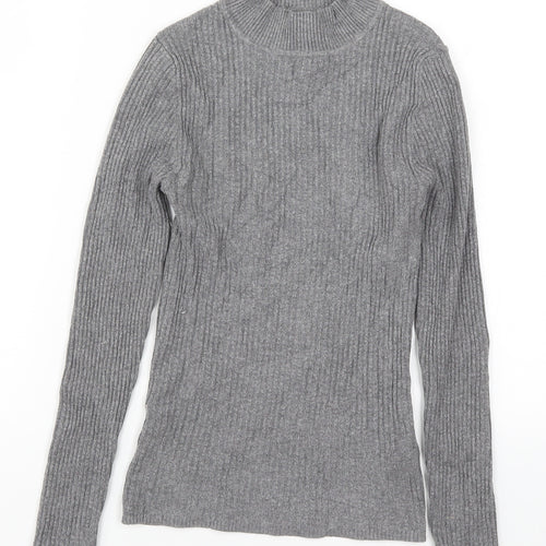 Primark Womens Grey  Knit Pullover Jumper Size 10