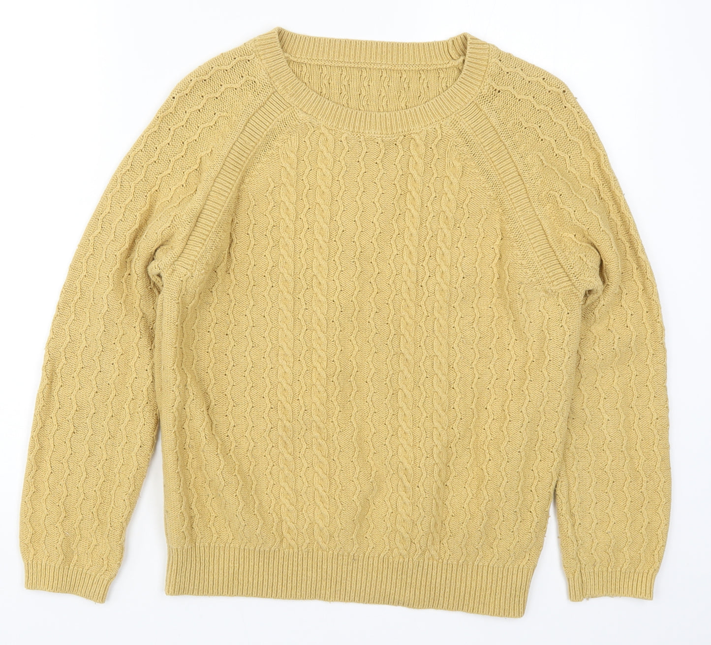 NEXT Womens Yellow  Knit Pullover Jumper Size 12