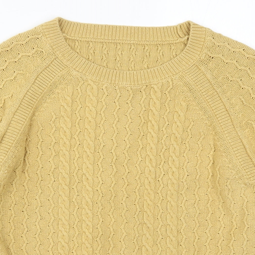 NEXT Womens Yellow  Knit Pullover Jumper Size 12