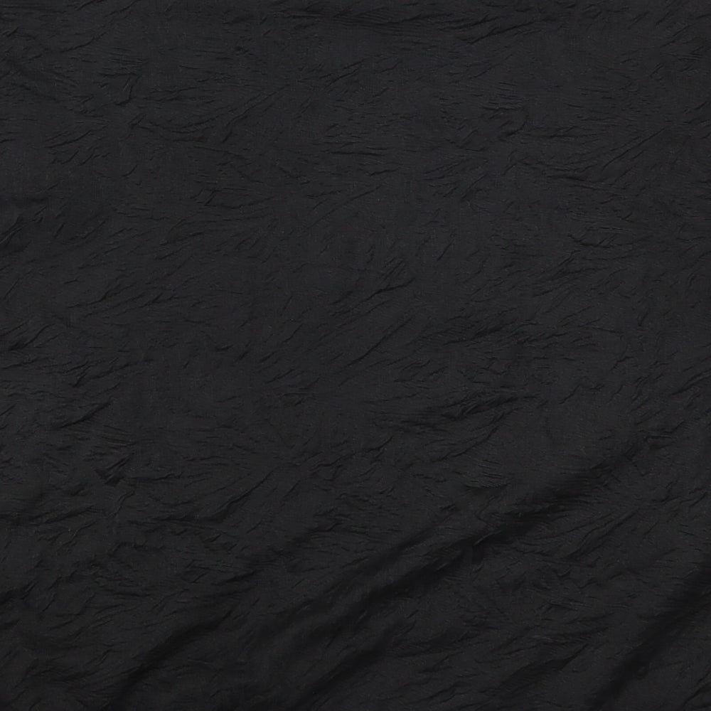 F&F Womens Black   Pullover Sweatshirt Size 12  - Crinkle Effect
