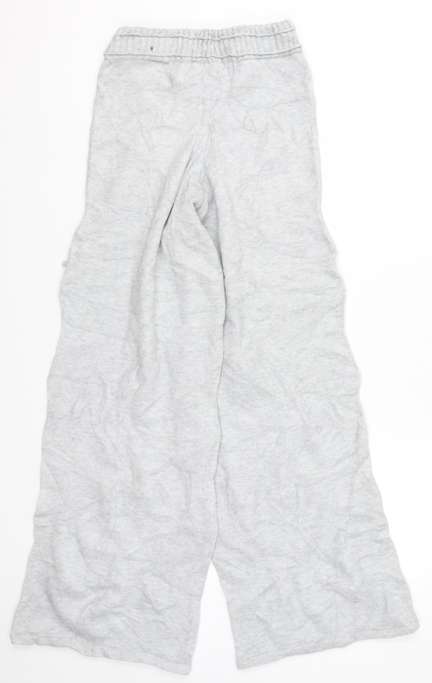 Missguided Womens Grey  Knit Trousers  Size 8 L32 in