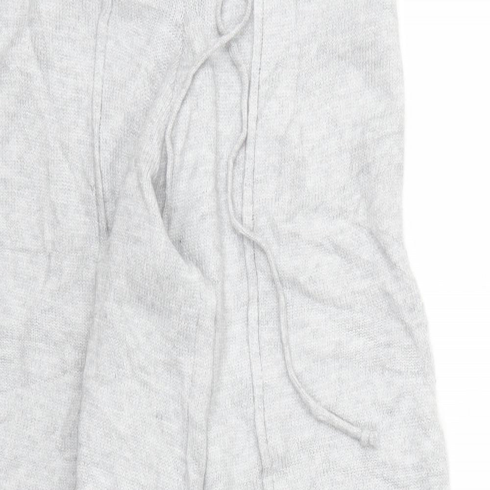 Missguided Womens Grey  Knit Trousers  Size 8 L32 in