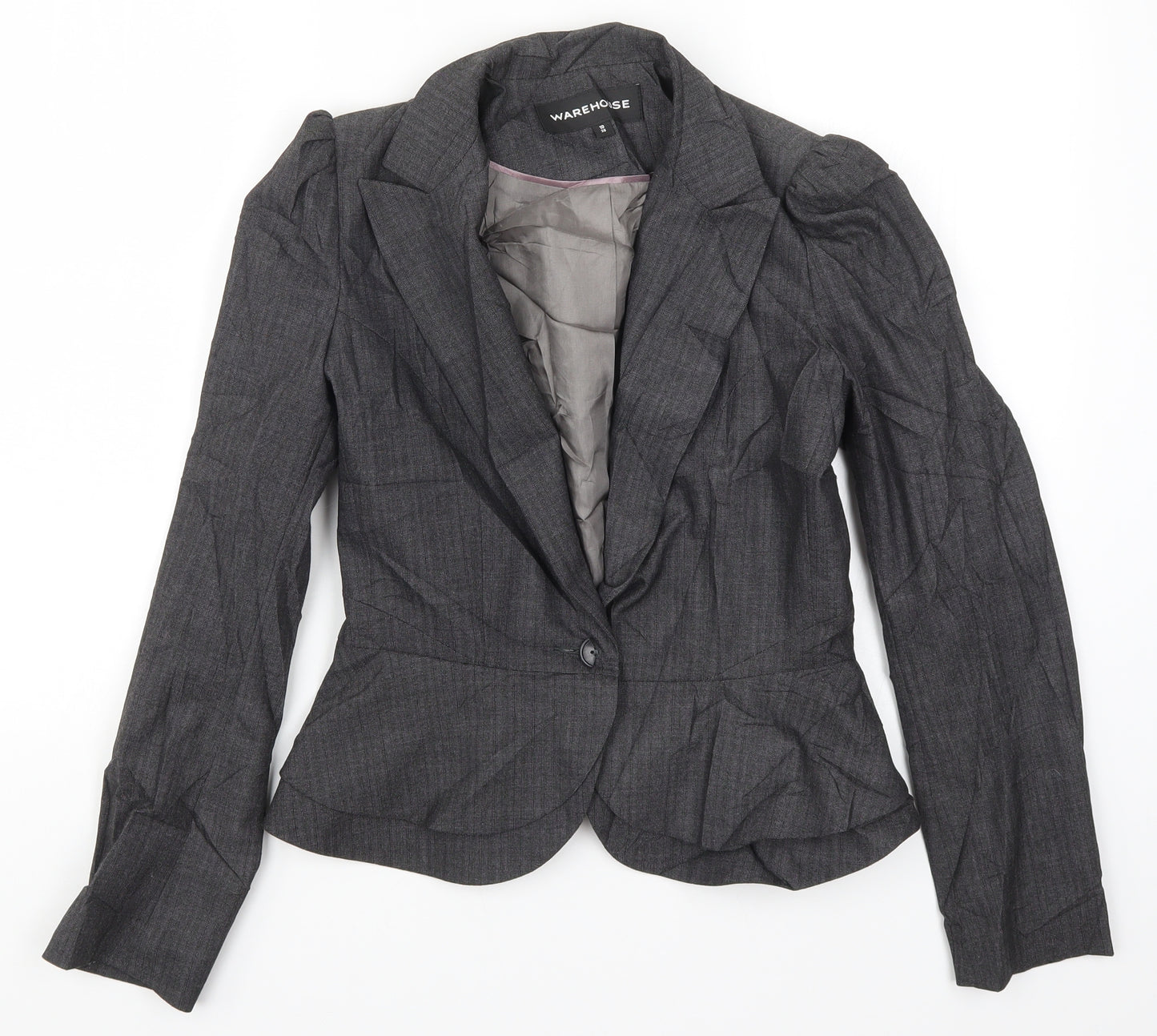 Warehouse Womens Grey   Jacket Suit Jacket Size 10