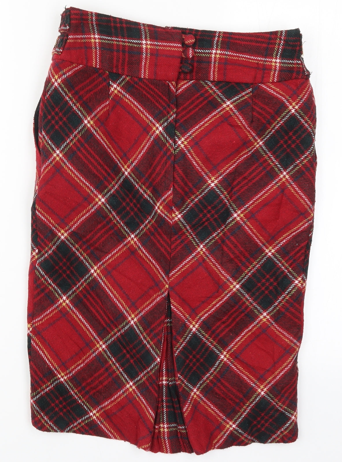 Atmosphere Womens Red Check  Straight & Pencil Skirt Size 8
