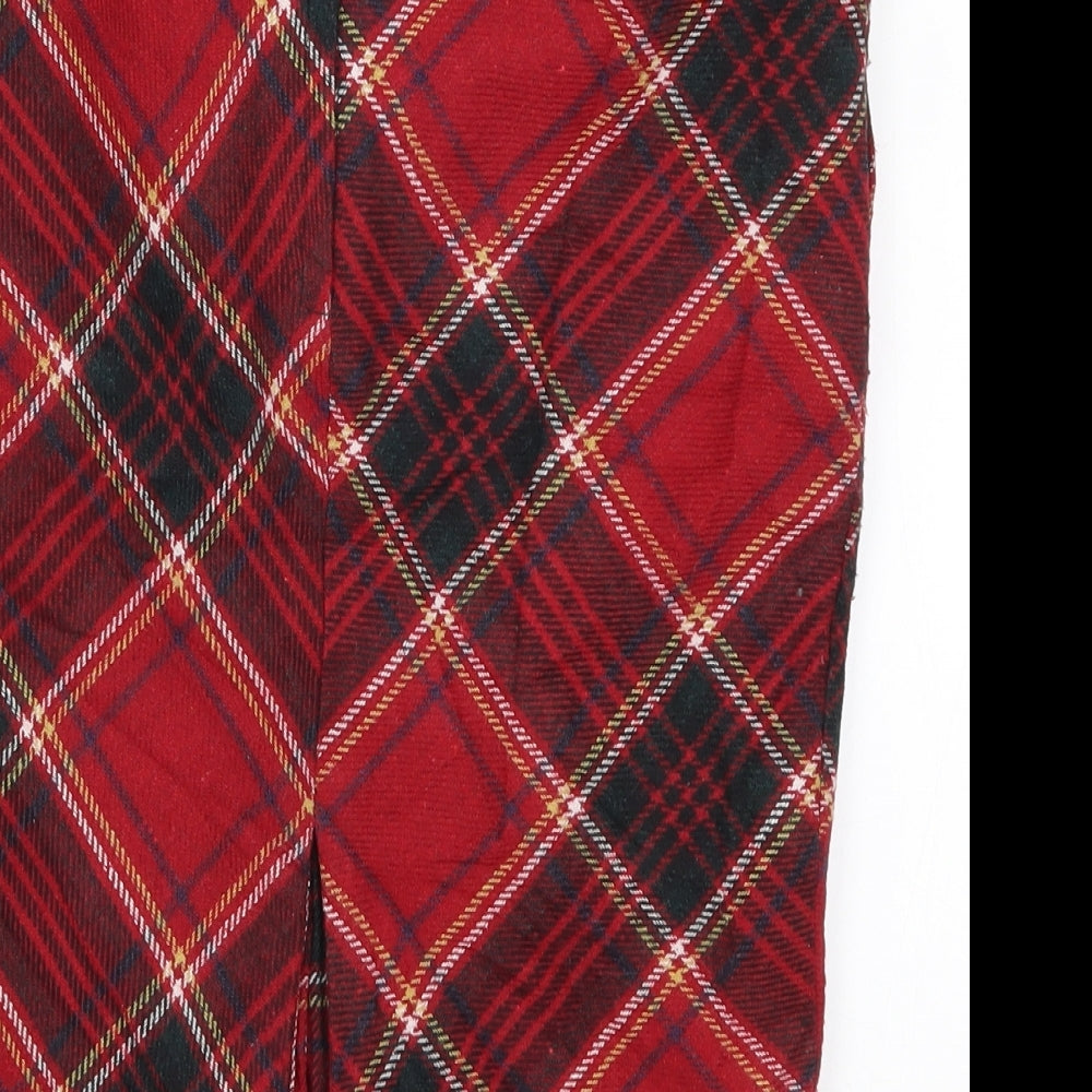 Atmosphere Womens Red Check  Straight & Pencil Skirt Size 8