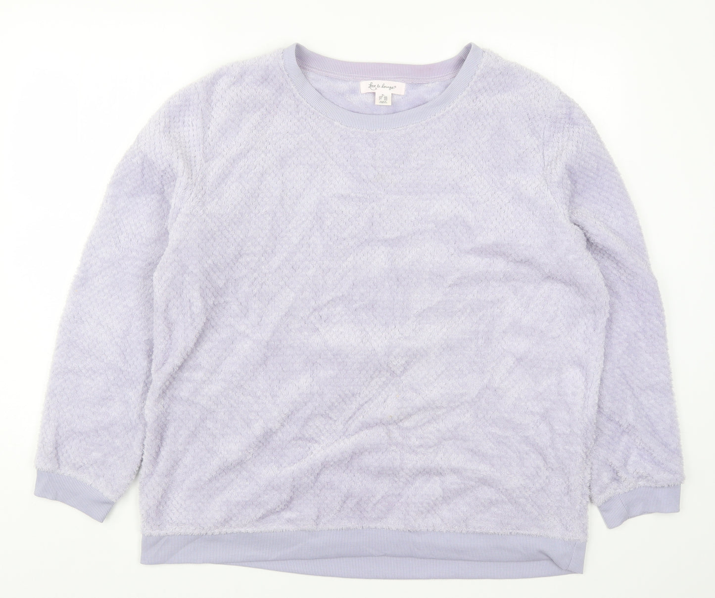 Primark Womens Purple Solid  Top Pyjama Top Size 18