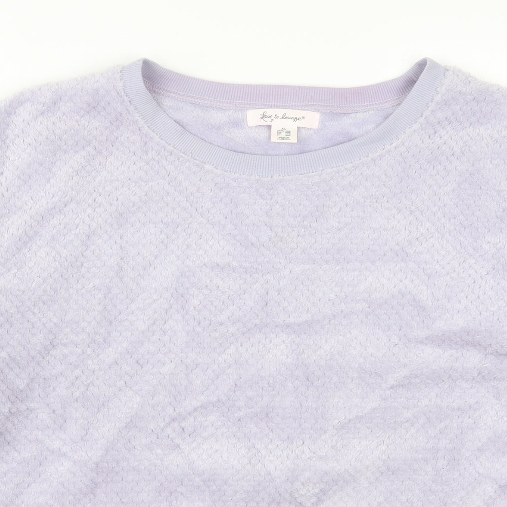Primark Womens Purple Solid  Top Pyjama Top Size 18