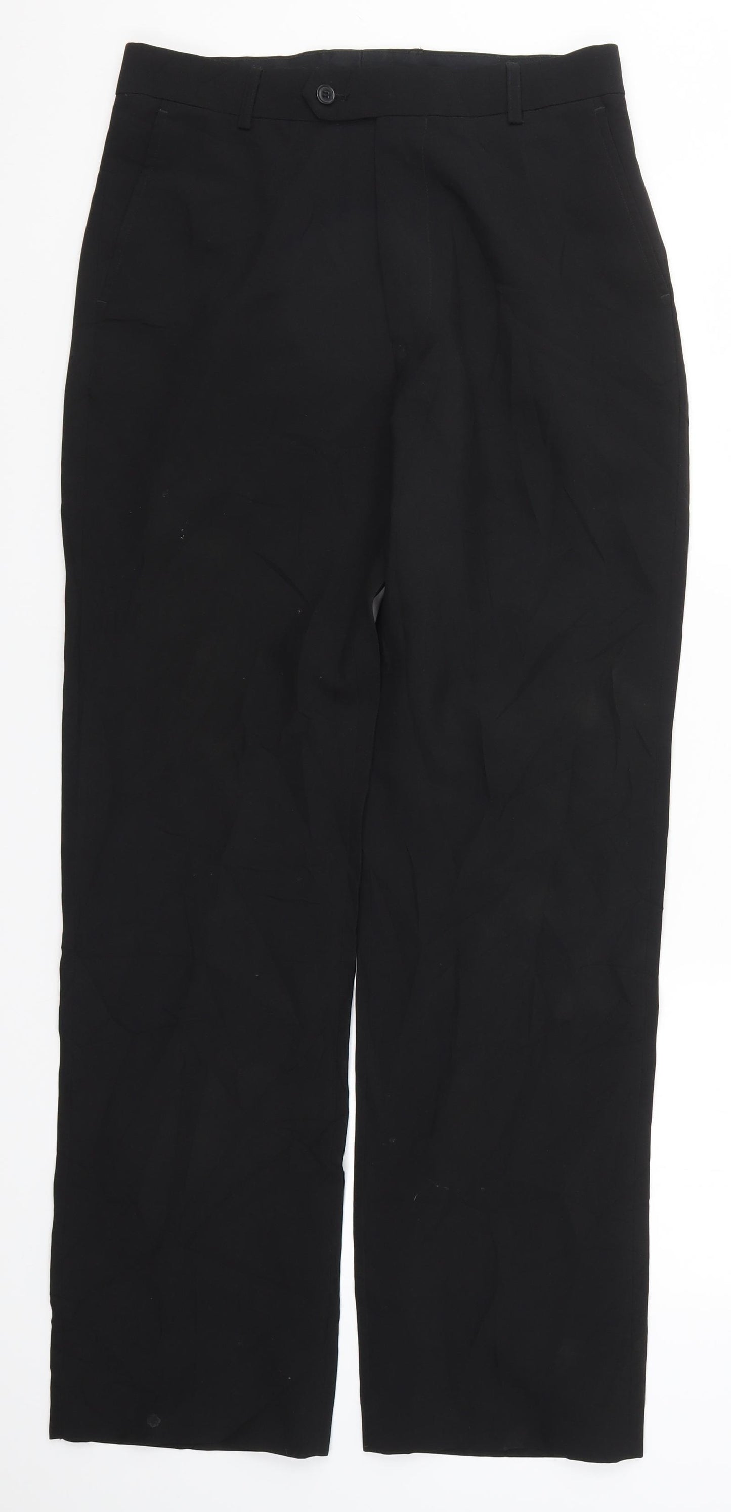 F&F Mens Black   Trousers  Size 30 L31 in