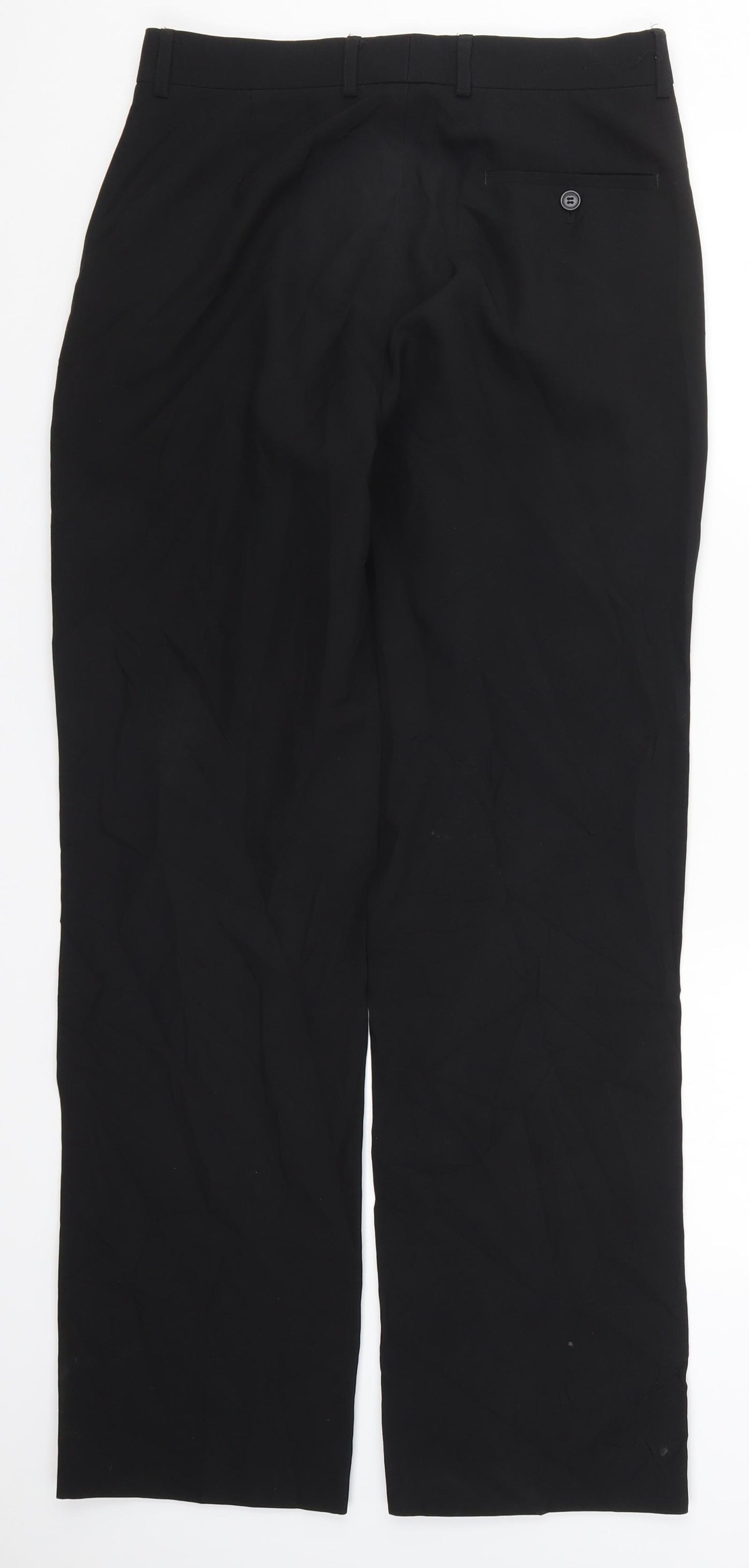 F&F Mens Black   Trousers  Size 30 L31 in