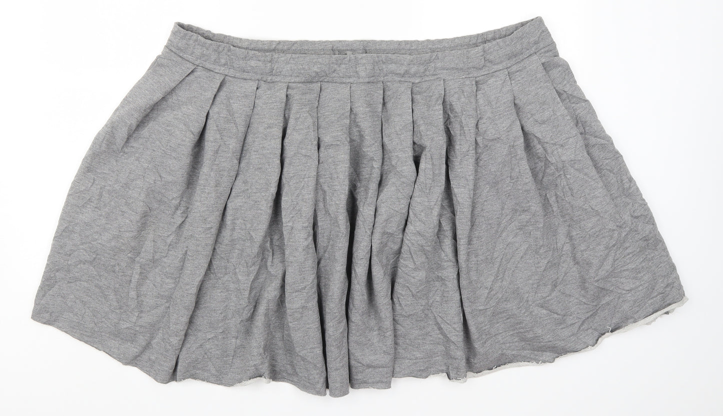 COLLUSION Womens Grey   Skater Skirt Size 24