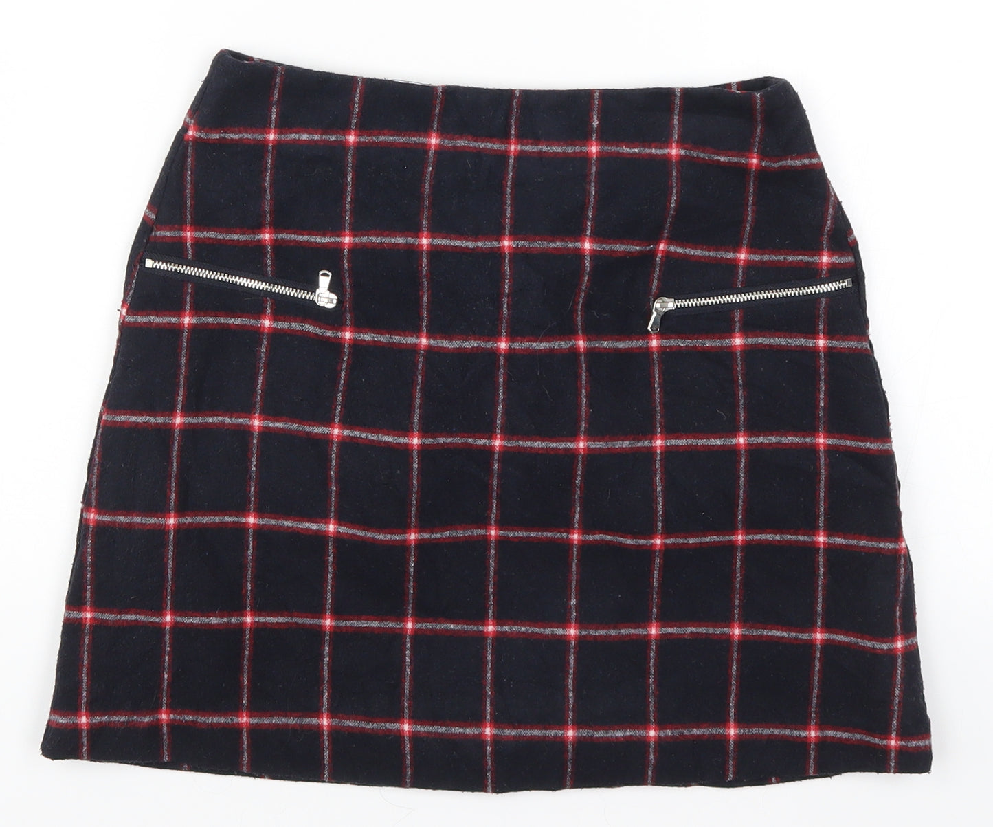 Atmosphere Womens Blue Check  Mini Skirt Size 8