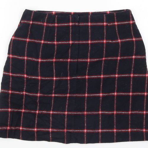 Atmosphere Womens Blue Check  Mini Skirt Size 8