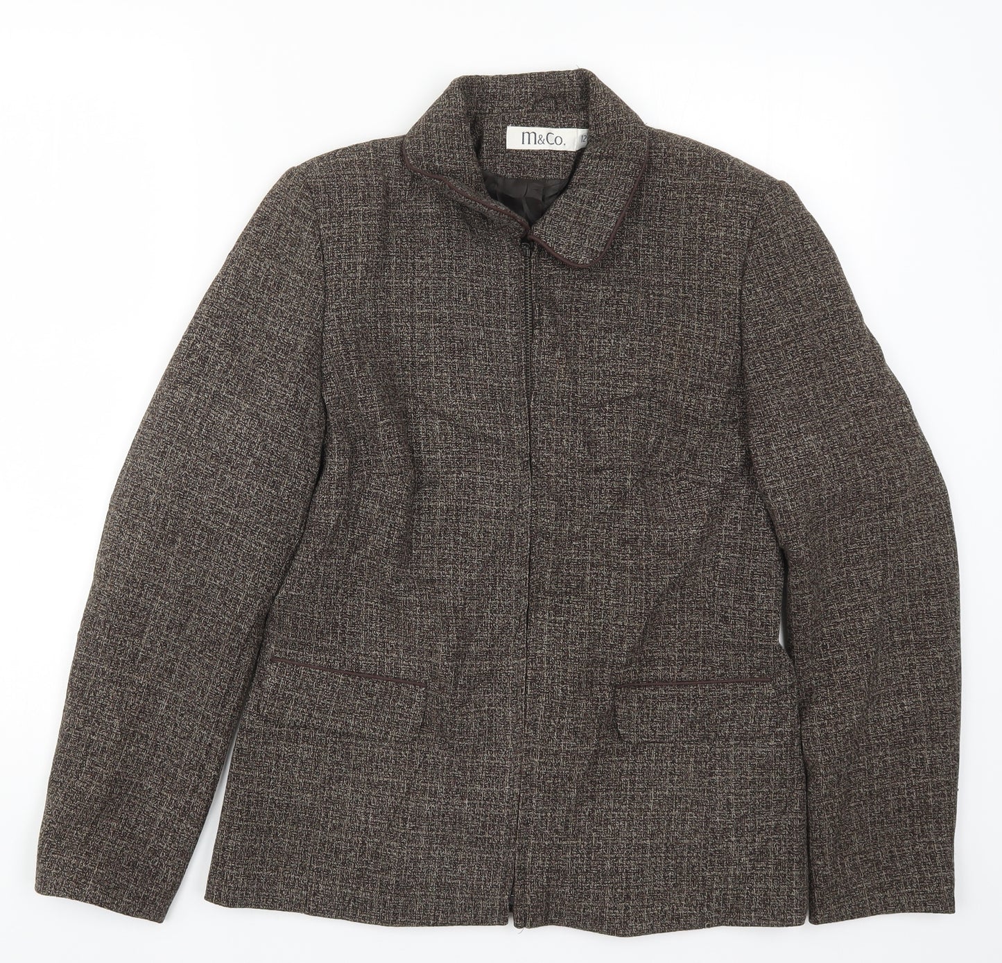 M&Co Womens Brown   Jacket  Size 12