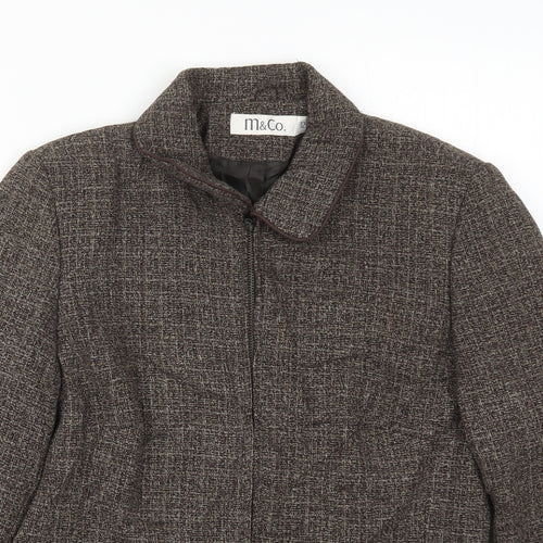 M&Co Womens Brown   Jacket  Size 12