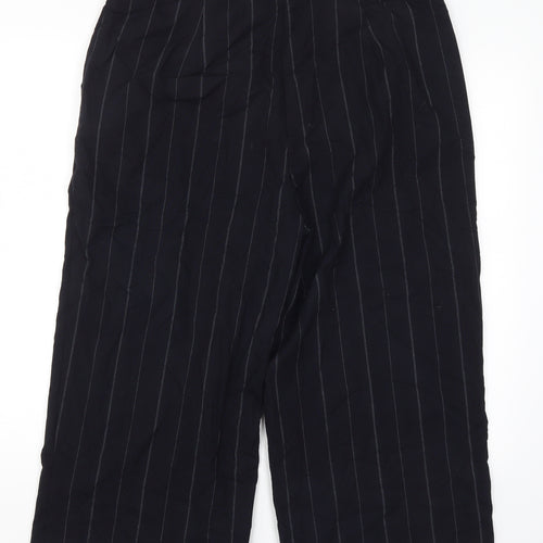Capsule Womens Blue Striped  Cropped Trousers Size 18