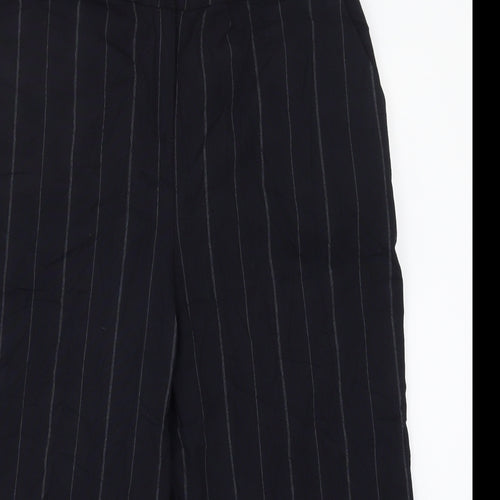 Capsule Womens Blue Striped  Cropped Trousers Size 18