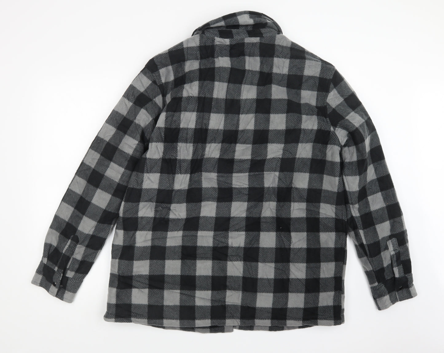 Workswear Mens Black Check  Jacket  Size L