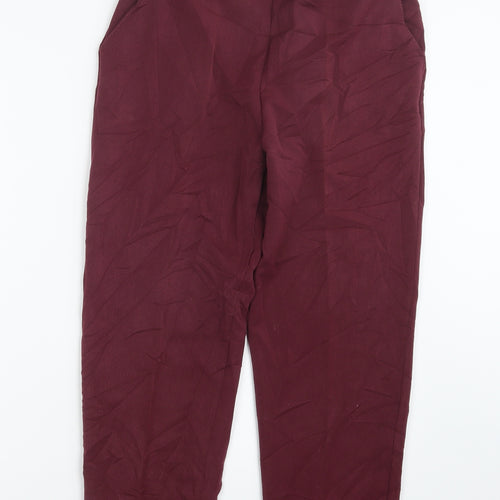 Emma Collection Womens Red   Trousers  Size 14 L24.5 in