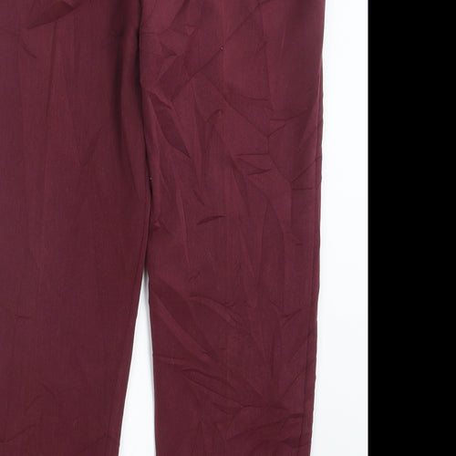 Emma Collection Womens Red   Trousers  Size 14 L24.5 in